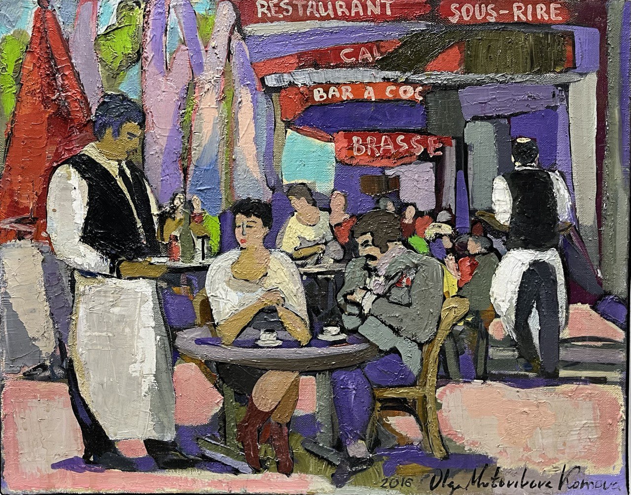 парижское кафе репина